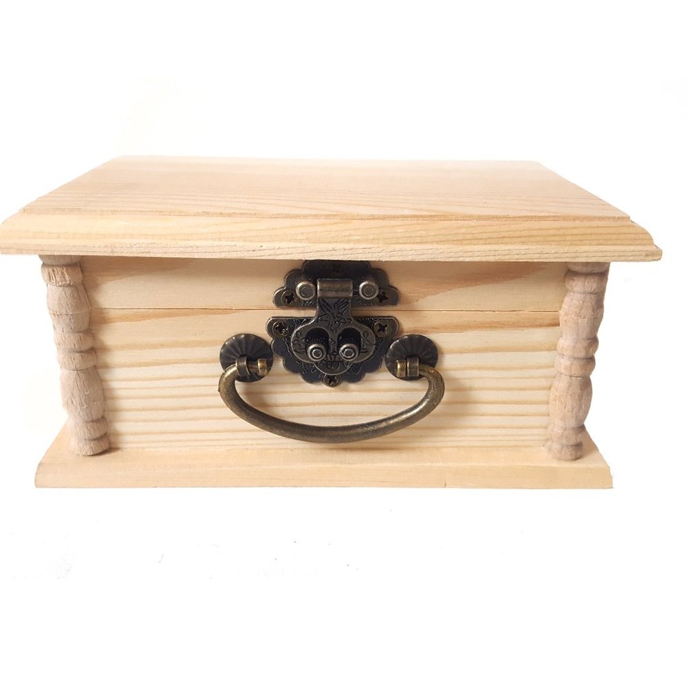 Death's Head Moth Small Wooden Box Storage & Decor - Picture 6 of 6
